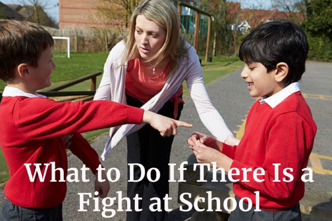 What to Do If There Is a Fight at School