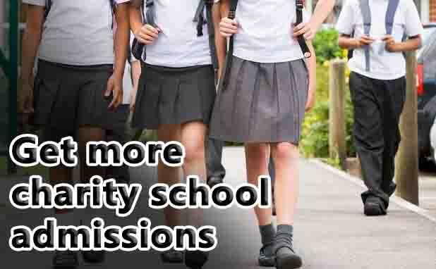charity school admissions